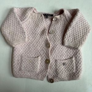 Lili Gaufrette Pink Alpaca Blend Cardigan